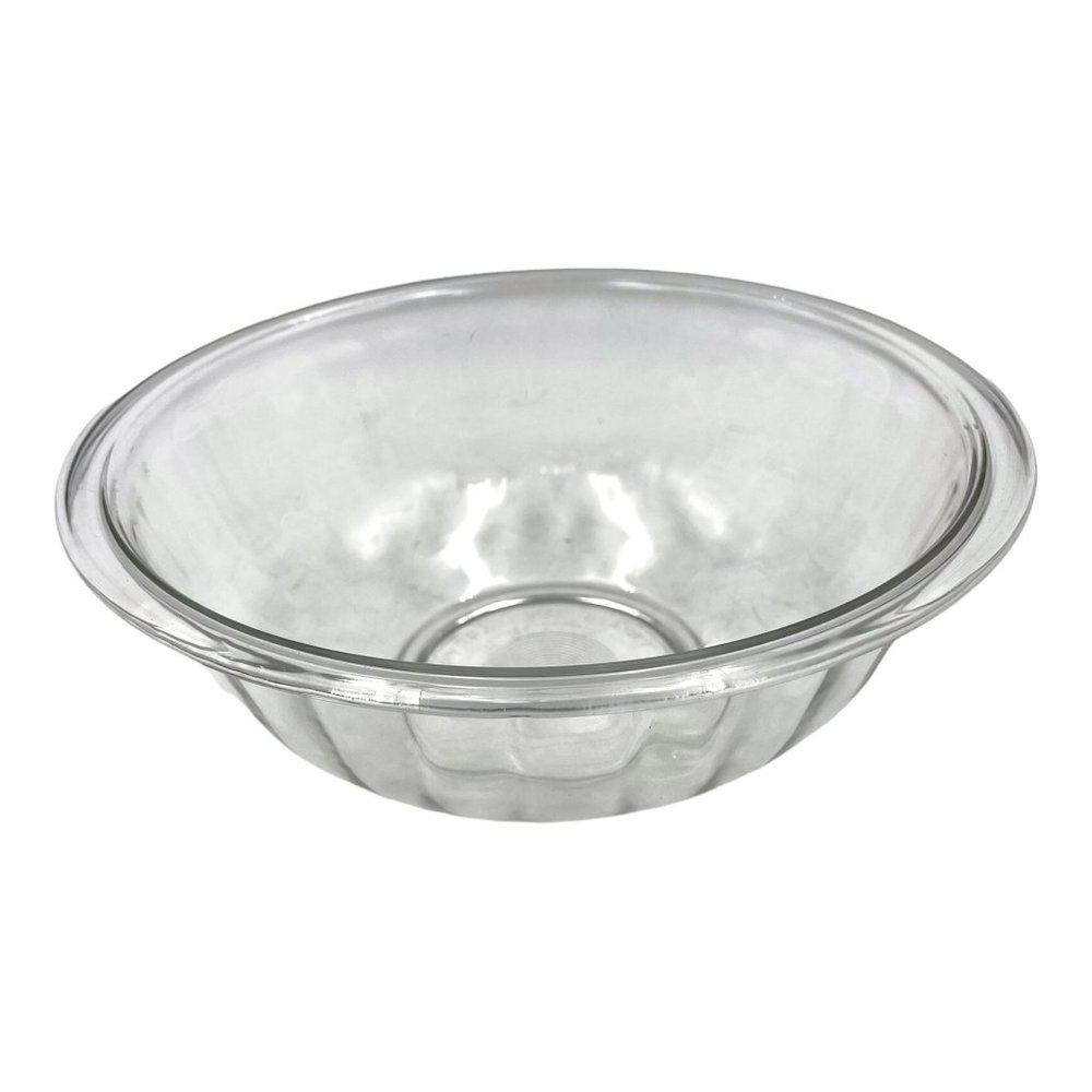 Vintage PYREX Large 10" Clear Nesting Mixing Bowl #325 ~ 2.5 Liter Made in USA - Picture 6 of 7